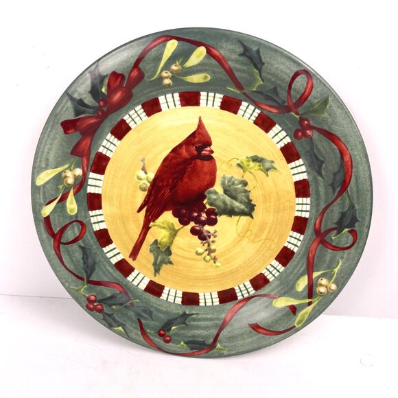 4 Lenox “Winter Greetings Everyday” Birds Dinner Plates by Catherine McClung - Picture 8 of 12